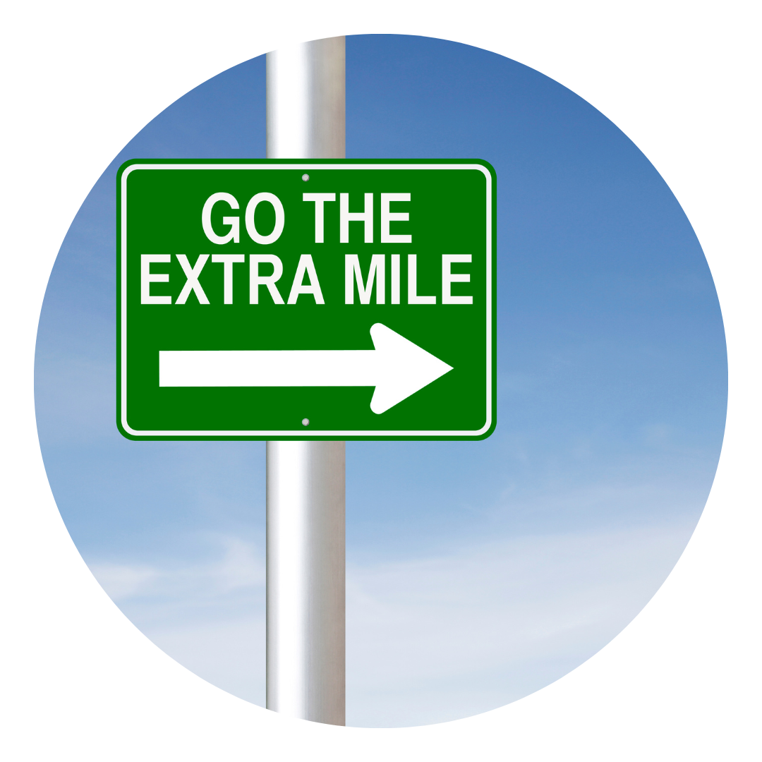 Extra Mile Road Sign